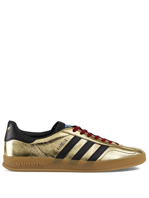 adidas x gucci gazelle gold|adidas gazelle metallic gold.